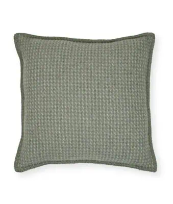 Snuggle-Ready Dakota Merino Wool Cushion in blue grey taupe